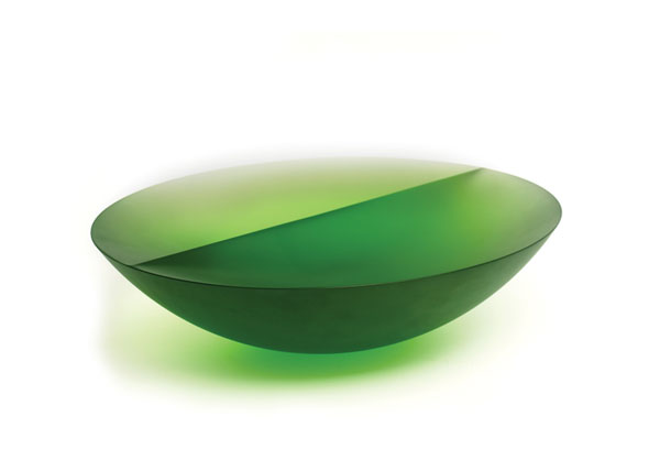 Green Bowl with Line