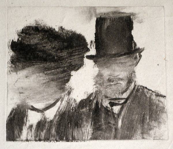 Edgar Degas, Heads of a Man and a Woman