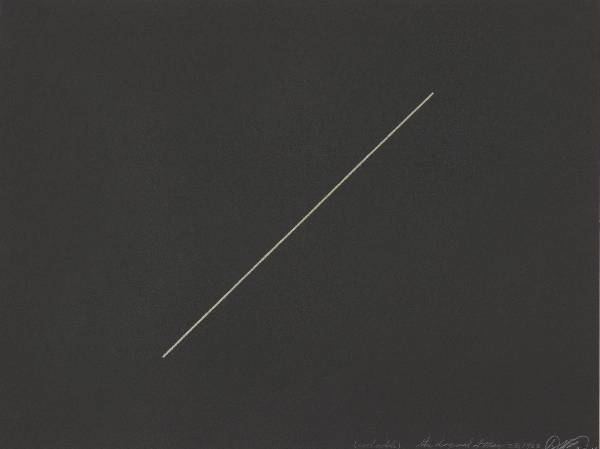 David Flavin, the diagonal of May 25, 1963, 1964