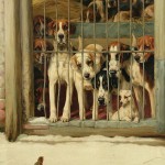 William Henry Hamilton Trood, Hounds in a Kennel, 1898