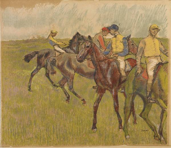 Edgar Degas and Auguste Clot, Before the Race