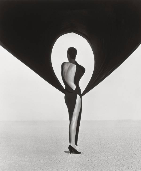 Herb Ritts, Versace Dress, Back View, El Mirage, 1990