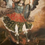 Saint Michael the Archangel, 18th century, artist/maker unknown, Peruvian, oil on canvas.
