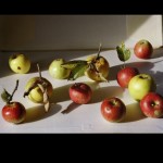Duane Michals, Apple Sauce, 2010, series of three photographs
