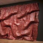 El Anatsui, Red Block, 2010. Aluminum and copper wire.
