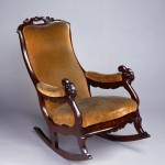 Thomas Day, Rocking Chair, 1855-60, mahogany veneer over yellow pine, and poplar, Grecian style.