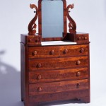 Thomas Day, Pedestal Bureau, 1855, mahogany veneer over yellow pine, and poplar, Grecian style.