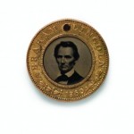 Abraham Lincoln medallion after an 1860 carte de visite by Mathew B. Brady