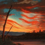 Frederic Edwin Church, Our Banner in the Sky, 1861, oil on paper