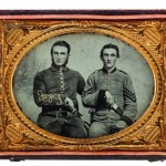 quarter-plate ambrotype with applied color