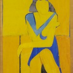 Richard Diebenkorn, Untitled (Yellow Collage), 1966, cut-and-pasted paper, gouache, and ink on paper