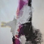 Cleve Gray, Whisper, 1967, aluminum paint, acrylic on linen, 110 x 80 inches.