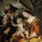 Ferdinand Bol, The Virgin and Child with the Infant St. John the Baptist and Gabriel, oil on canvas, 120 x 90.5 cm;