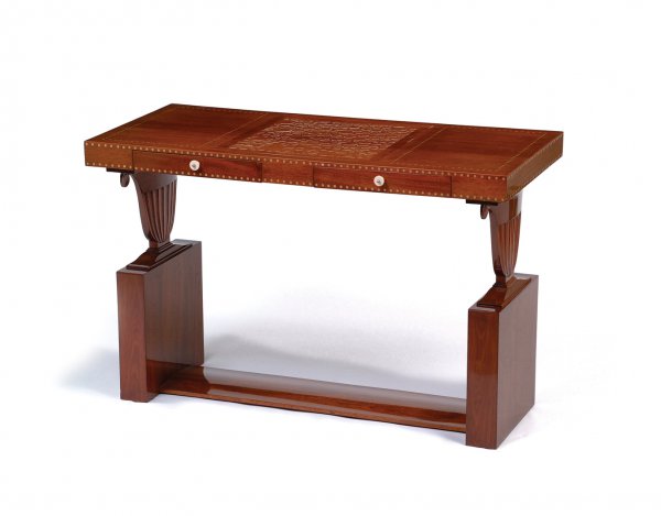 Marquetry writing desk by Emile-Jacques Ruhlmann.