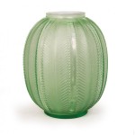 Glass vase by René Lalique, signed