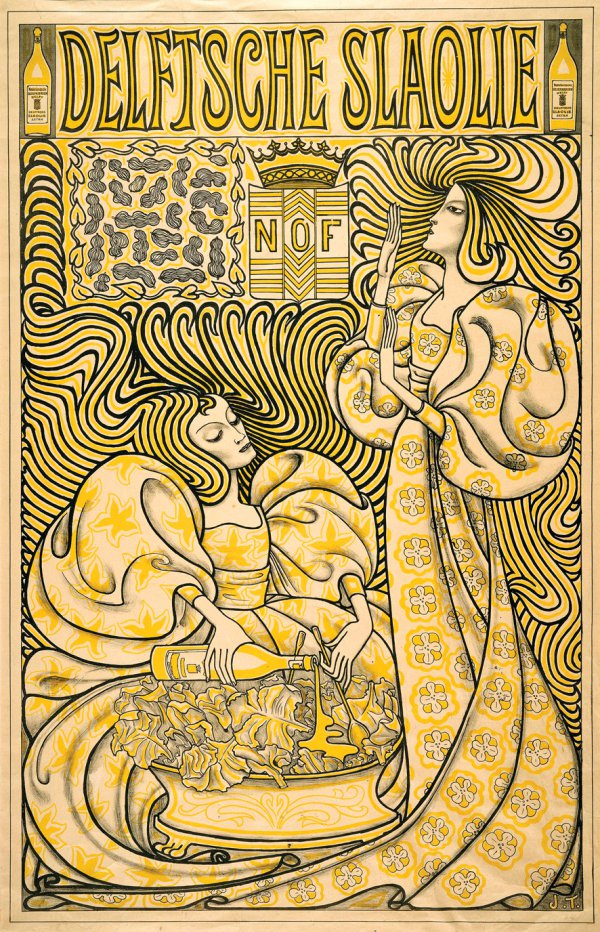 Wynand Otto Jan Nieuwenkamp, Poster for the magazine “Eigen Haard” (Our Own Hearth), 1896;