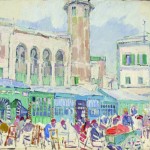 Leon Gaspard, Tunis, 1933, 13 ¼ x 16 ¼ inches.