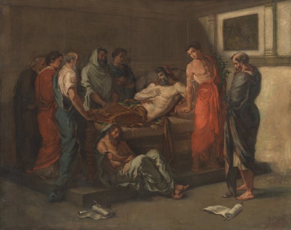 Eugène Delacroix, The Last Words of Marcus Aurelius, oil on canvas.