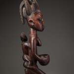 Yoruba maternity figure with bowl