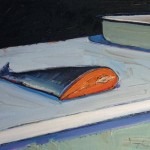 Wayne Thiebaud, Half Salmon, 1961, oil on canvas, 16 ¼ x 22 inches