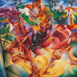 Umberto Boccioni, Elasticity (Elasticità), 1912, oil on canvas, 100 x 100 cm;
