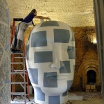 Jun Kaneko at work in his studio