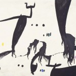 Joan Miro, Figures, Birds, Constellations, 1976, oil on canvas;
