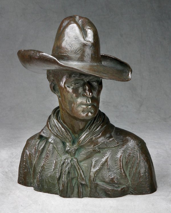 Alexander Phimister Proctor, Slim, 1914 (cast 1915 or after) 11 7/8 x 10 x 5 inches.