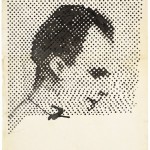 Sigmar Polke, Raster Drawing (Portrait of Lee Harvey Oswald), 1963 , poster, paint and pencil on paper.