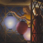 George Tooker, in the Summerhouse, 1958, egg tempera;
