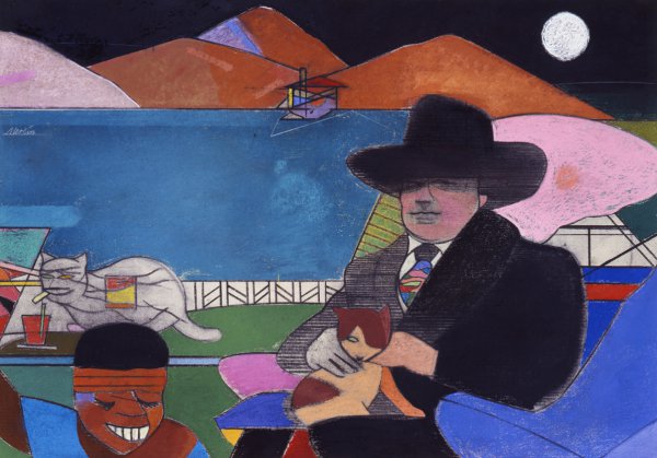 Richard Merkin, Gertrude and George, 1979, pastel;