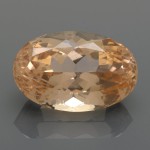 Large oval-cut morganite, approximately 146.5 carats, 41.5 x 27.0 x 21.5 mm, to be offered at Bonhams Los Angeles on May 20 (est. $8,000–10,000).