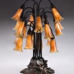 Louis Comfort Tiffany, 18-light Lily lamp;