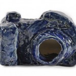 Alan Constable, Untitled (Blue Digital), 2014, ceramic.