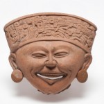 Smiling figurine, South Central Veracruz, Superior Classic, 600–900 A.D., clay.
