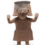 Smiling figurine, South Central Veracruz, Superior Classic, 600–900 A.D., clay.