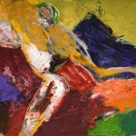 George McNeil, Bather #4, 1968, oil on linen, 72 x 78 inches;