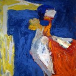 George McNeil, Asphodel, 1962, oil on linen, 78 x 72 inches;