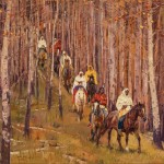 John Moyers, The Forbidden Trail, 2014, oil on canvas, 48 x 60 inches;