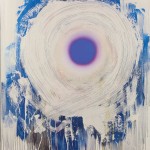Dan Christensen, Vanilla Blue, 1998, acrylic on canvas, 67 x 55 ½ inches;