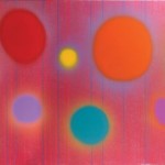 Dan Christensen, Five or Six P.M., 1994, acrylic on canvas, 47 x 99 inches;