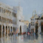 Susie Pryor, Afternoon in Venice, oil on canvas, 48 x 60 inches;