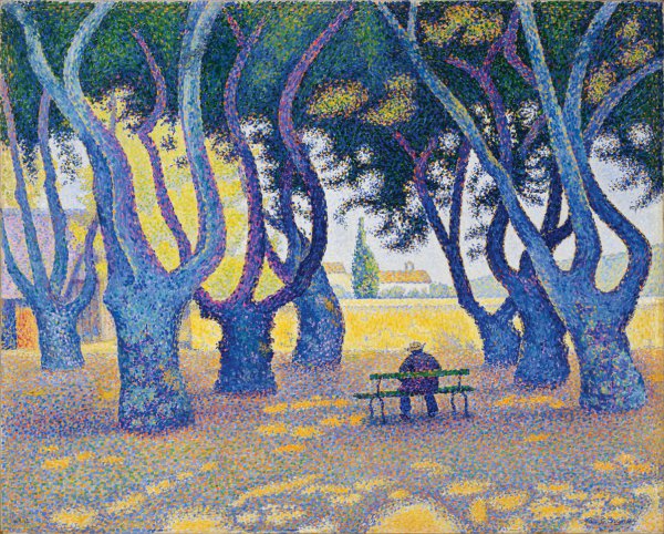 aul Signac, Place des Lices, St. Tropez, 1893, oil on canvas.