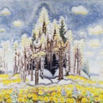 Charles Burchfield, Early Spring, 1966-67, watercolor and charcoal on paper, 37 1/8 x 42 1⁄4.”
