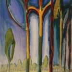 Charles Burchfield, Untitled (Gothic Window Trees)