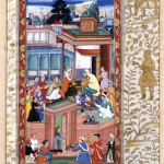 Miniature from a manuscript of the Akbarnama of Abu’l Fazl,