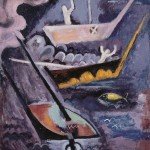 Shiraga Kazuo, Difficult Voyage, 1949, oil on canvas;