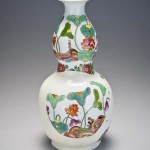 fragmentary bottle-gourd vase, reconstructed