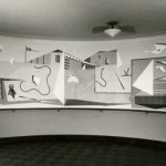 Historic image of the Rugolo mural in situ
