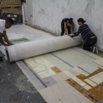 Work on the Rugolo mural